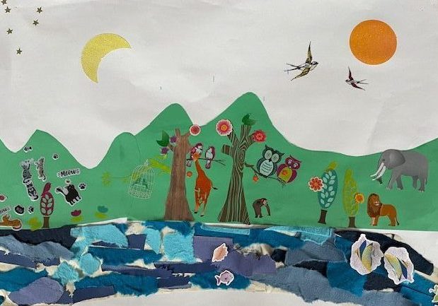 Natural world image created by the children of Deepdene.